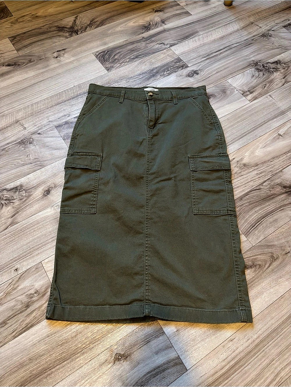 Levi’s Olive Cargo Maxi Skirt
